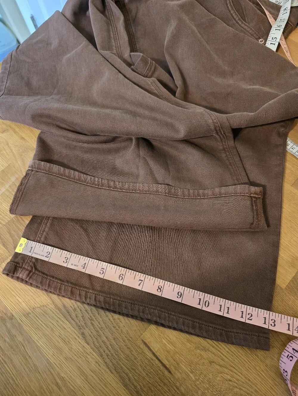 AE American Eagle Low-Rise Ultra Wide-Leg Pant Chocolate Brown 12 Regular - Picture 15 of 16